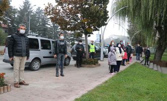 Bolu’da, 10 Kasım töreninde hayat durdu…
