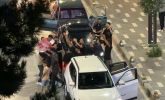 Bolu'da asker uğurlama konvoyunda trafiği kapatıp meşale yaktılar