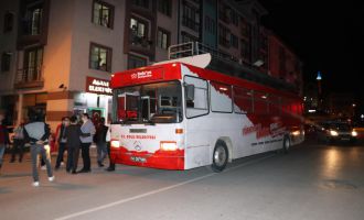 Bolu’da belediyenin otobüsle yaptığı müzik yayını polis tarafından sonlandırıldı