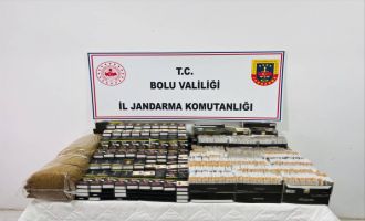 Bolu'da binlerce kaçak makaron ve tütün ele geçirildi…..
