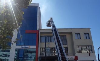 Bolu'da çatı yangını.........