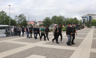 Bolu’da cezaları onanan 8 FETÖ şüphelisi adliyeye sevk edildi