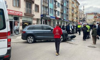 Bolu'da cip ile motosiklet çarpıştı: 1 yaralı....