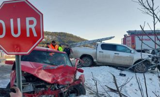 Bolu’da cip otomobille çarpıştı: 4 yaralı.....