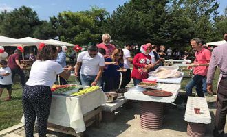 Bolu’da, gazeteciler ve aileleri piknikte bir araya geldi
