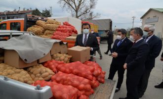 Bolu’da, ihtiyaç sahiplerine 500 ton patates ve 100 ton soğan dağıtılacak