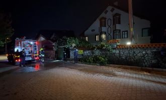 Bolu’da ikiz villanın bahçesinde çıkan yangın korkuttu..