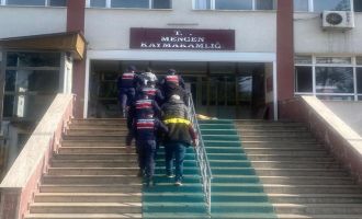 Bolu'da kaçak ağaç kesimi yapan 5 kişi yakalandı