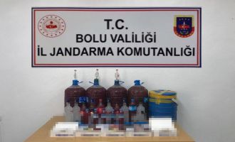 Bolu’da kaçak içki operasyonu: 1 gözaltı.....