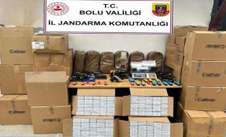 Bolu'da kaçak tütün operasyonu..........