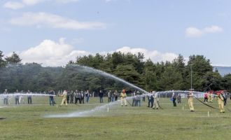 Bolu'da orman yangını ekipleri kıyasıya yarıştı: En hızlı ekip Dörtdivan'dan çıktı