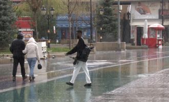 Bolu'da sağanak yağış etkili oldu.......