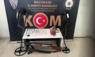 Bolu'da tarihi eser operasyonu: 2 gözaltı