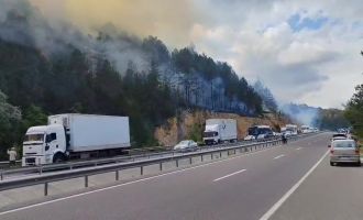 Bolu'daki orman yangını yayılıyor: 7 helikopterle havadan destek