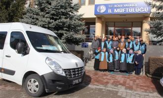 Bolu'dan gönüllü 11 din görevlisi deprem bölgesine uğurlandı