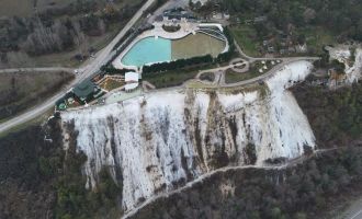 'Bolu'nun Pamukkalesi'nde kış sessizliği