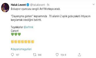 Bolusporlu Arif Morkaya’dan 70 aileye gıda yardımı