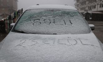 Bolu’ya yılın ilk karı düştü.....