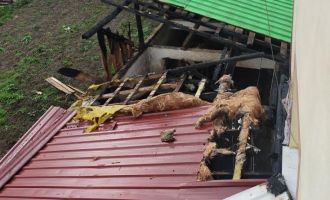 Çampınar köyünde evin bitişiğindeki müştemilatta çıkan yangın korkuttu 