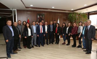 CHP Merkez ilçe yönetiminden Başkan Özcan’a nezaket ziyareti