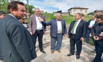 Coşkunyürek selden etkilenen köylerde...