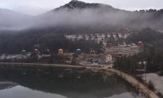 Çubuk Gölü'nde bulutların görüntüsü mest etti....