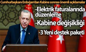 Cumhurbaşkanı Erdoğan'dan kabine sonrası Beştepe'de önemli açıklamalar