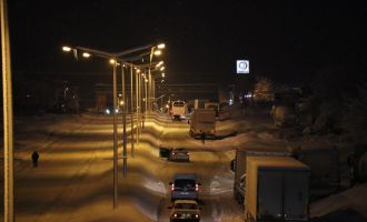 D-100'de araçlar Bolu Dağı'na doğru ilerliyor