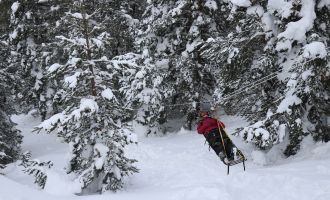 Dondurucu soğukta kurtarma tatbikatı nefes kesti