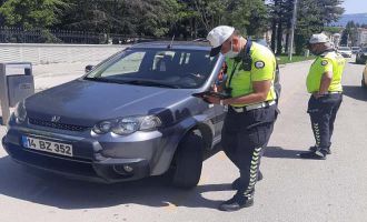 Droneli denetimde 25 sürücüye 17 bin lira ceza