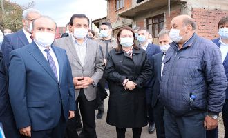 Fatih Metin, Bolu’daki afetzedeleri ziyaret etti