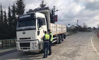 Jandarma havadan karadan denetim yaptı