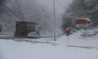 Kar kalınlığı 20 santime ulaştı