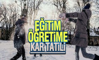 Kar nedeniyle eğitime 2 günlük ara daha ...