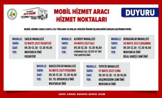 Kesintisiz hizmet için Mobil Hizmet Aracı yeniden yollara çıkıyor 