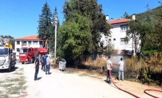 Kopan elektrik telleri yangın çıkarttı........