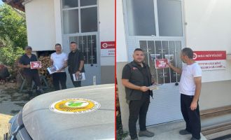 Köy köy dolaşıp orman yangını uyarısı yaptılar....