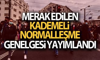 Merak edilen kademeli normalleşmeyle ilgili genelge yayımlandı! İşte detaylar...