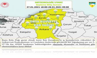 Meteoroloji'den kar ve buzlanma uyarısı