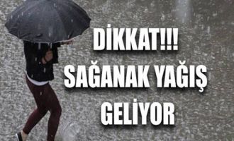Meteorolojiden kuvvetli sağanak yağış uyarısı....