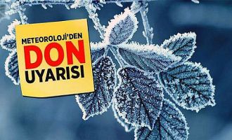 Meteorolojiden zirai don uyarısı