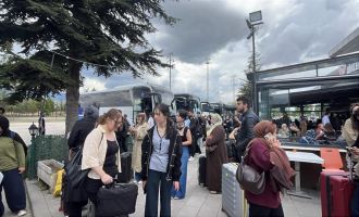 Öğrenciler Bolu Otogarı’nda yoğunluk oluşturdu