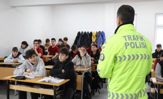 Öğrencilere trafik kuralları anlatıldı…..