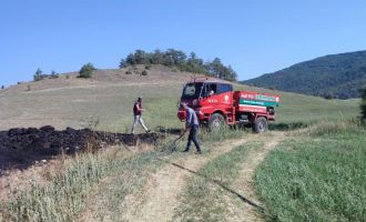 Otluk arazide çıkan yangın söndürüldü
