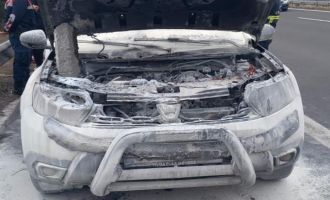 Otoyolda birden alev aldı.......