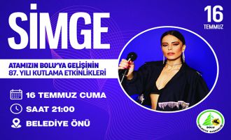 Pop müziğin sevilen ismi Simge Sağın Bolu’da konser verecek