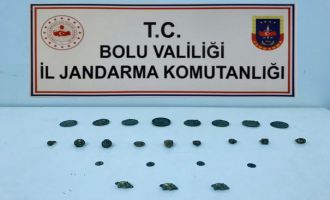 Roma ve Bizans dönemine ait 24 adet tarihi eser yakalandı: 2 gözaltı