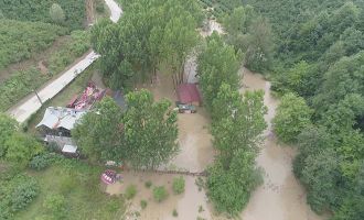 Selin vurduğu Düzce havadan görüntülendi