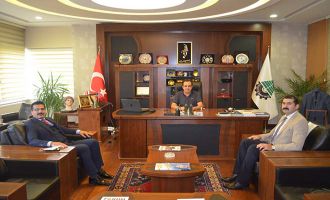 SGK MÜDÜRÜ TAŞTAN’DAN TSO BAŞKANI ATEŞ’E ZİYARET