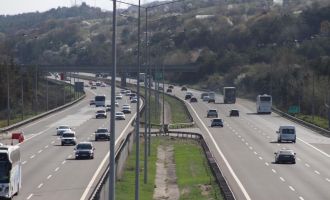 Tatilin son gününde TEM’in Bolu geçişinde trafik akıcı